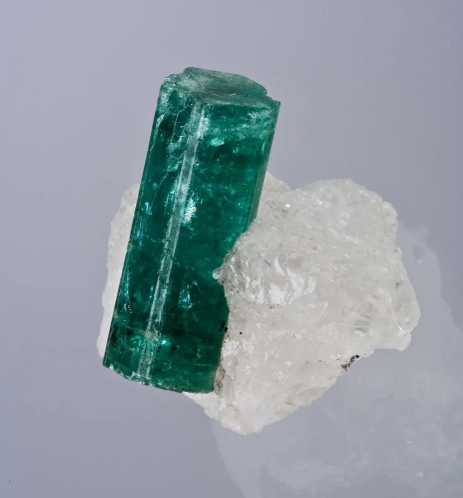 Beryl-quartz-emerald specimen from Zambia
